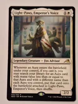 Light-Paws, Emperor's Voice - Kamigawa: Neon Dynasty - Magic the Gathering MTG - Image 1