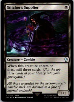 Stitcher's Supplier U Creature - Zombie Commander: FINAL FANTASY 287 Near Mint - Image 1