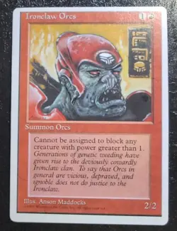 MTG Alternate 4th Edition Ironclaw Orcs Mint Unplayed Magic the Gathering - Image 1