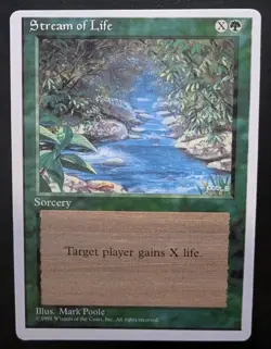 MTG Alternate 4th Edition Stream of Life Mint Unplayed Magic The Gathering - Image 1