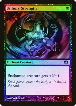 Unholy Strength FOIL 8th Edition NM Black Common MAGIC GATHERING CARD ABUGames - Image 1