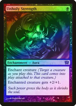 Unholy Strength FOIL 9th Edition PLD Black Common MAGIC MTG CARD ABUGames - Image 1