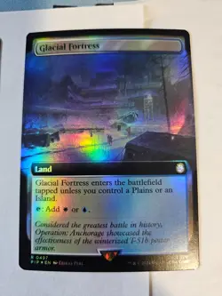 MTG - Glacial Fortress FOIL Extended Art - Universes Beyond: Fallout - Image 1