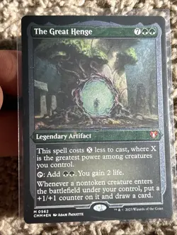 The Great Henge Commander Masters Foil Etched Magic The Gathering Mythic - Image 1