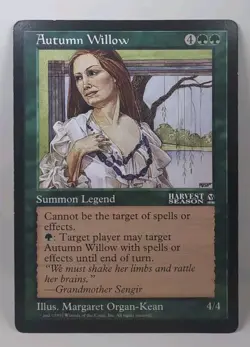 MTG Autumn Willow Oversized 6x9 Promo Card (Arena League) LP/NM Magic Gathering - Image 1