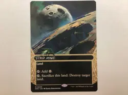 MTG Edge of Eternities STRIP MINE Borderless LP (0090) Graded Power - Image 1