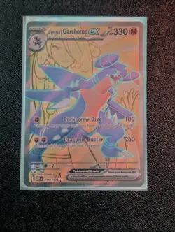 Cynthia’s Garchomp EX 215/182 Full Art - Destined Rivals Pokemon Card - Image 1
