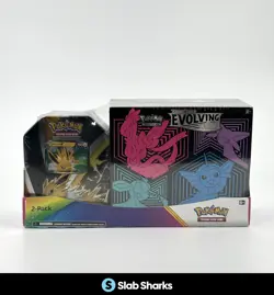 POKEMON EVOLVING SKIES ELITE TRAINER BOX ETB JOLTEON V TIN SEALED COSTCO 2-PACK - Image 1