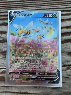 Pokemon TCG Beedrill v Astral Radiance Holo Ultra Rare Card 161/189 - Image 1