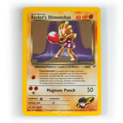 Pokemon - Rocket's Hitmonchan Holo - 11/132 - Gym Heroes - Rare Card - NM - Image 1