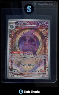 2023 POKEMON SCARLET VIOLET PALDEA EVOLVED #212/193 MISMAGIUS ILLUSTRATION RARE - Image 1
