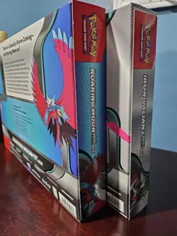 Iron Valiant ex/Roaring Moon ex Pokemon S&V Box Sealed Paradox Rift (Set of 2) - Image 3