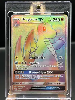 Pokemon Dragoran GX Rainbow Secret Rare Blackstar Promo SM156 NM Deutsch - Image 1