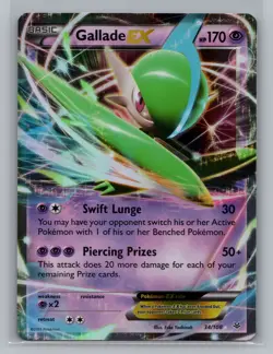 Pokemon XY - Roaring Skies Gallade EX Ultra Rare #34/108 8631 - Image 1