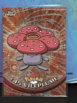 Vileplume Topps Chrome Pokemon TV Animation Edition #45 2000 - Image 1