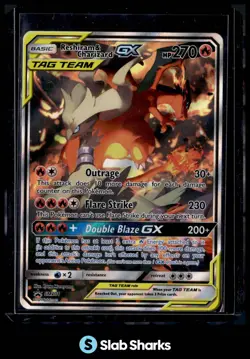 2016 POKEMON SM BLACK STAR PROMOS #SM201 RESHIRAM & CHARIZARD TAG TEAM - Image 1