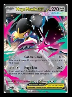 Mega Mawile Ex 094/132 Mega Evolution Pokemon TCG NM Pack Fresh Double Rare - Image 1