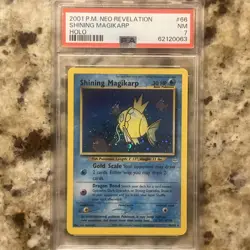 PSA 7 2001 Pokemon TCG Shining Magikarp Holo Neo Revelation 66/64 Rare - Image 1