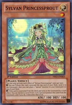 Yugioh! LP Sylvan Princessprout - PRIO-EN083 - Super Rare - Unlimited Edition Li - Image 1