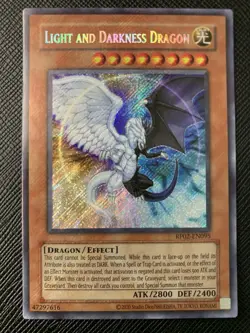 Light and Darkness Dragon RP02-EN095 Retro Pack 2 2020 Reprint Secret Rare NM-LP - Image 1