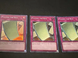 Yugioh 3x Pulling The Rug Super Rare OP23-EN011 NM - Image 2