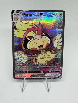 Mint Pokemon Pikachu Cosplay Mega Pidgeot DIY Kawaii Holo Card - Image 1