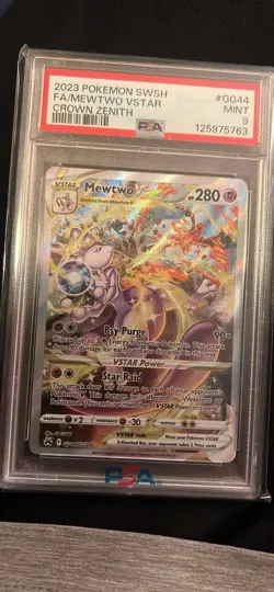 Mewtwo VSTAR Crown Zenith: Galarian Gallery Ultra Rare Card #GG44/GG70 - Image 1