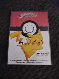 2025 POKEMON STAINED GLASS Crystal Card #004 CHARMANDER Kanto Peru Foil - Image 2