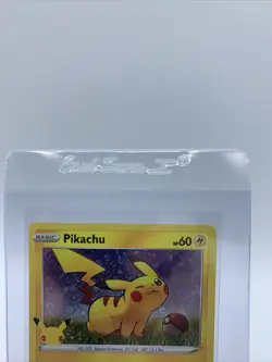 Pokemon Pikachu 25th Anniversary General Mills Stamped Promo Card Card Saver 1 - Image 2