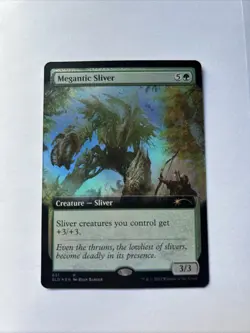 Megantic Sliver #651 Extended Art Secret Lair Foil Card Magic the Gathering - Image 1