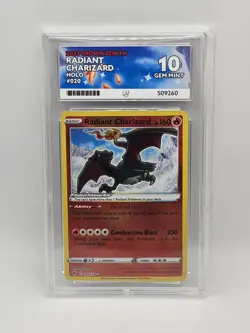 ACE 10 Radiant Charizard 020/159 Crown Zenith Holo Pokemon Card - Gem Mint - Image 1