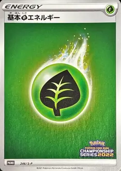 Pokemon Card Grass Energy - 246/S-P promo Promo Japanese - Image 1