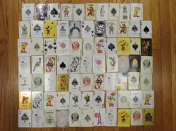 Vintage Lot of 76 Aces and Jokers Playing Cards Collection - Image 1