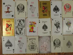 Vintage Lot of 76 Aces and Jokers Playing Cards Collection - Image 2