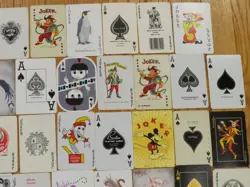 Vintage Lot of 76 Aces and Jokers Playing Cards Collection - Image 4