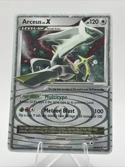 Pokemon TCG Arceus LV.X Holo Rare Trading Card 95/99 LP Condition - Image 1