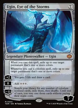 x1 Ugin, Eye of the Storms M MTG Tarkir: Dragonstorm M/NM, English - Image 1
