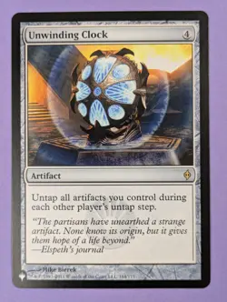 MTG Magic: The List (PLST): Unwinding Clock - NPH Reprint #164/175 Rare - NM - Image 1