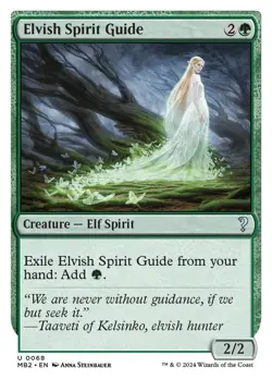 NM MTG ELVISH SPIRIT GUIDE WHITE BORDER MYSTERY BOOSTER 2 - Image 1