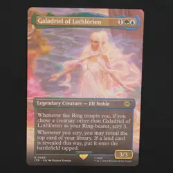 Galadriel of Lothlorien Borderless MTG Lord of the Rings Rare 446 NM - Image 1