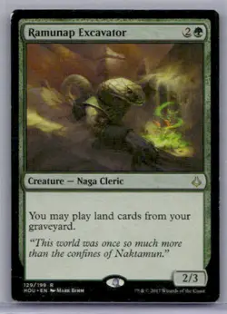 Ramunap Excavator #129 Hour of Devastation Moderately played W/Tracking - Image 1