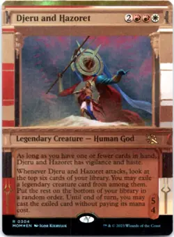 Djeru and Hazoret (Showcase) - FOIL - March of the Machine - 304 NM - Image 1