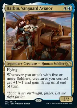 x1 Harbin, Vanguard Aviator - Foil R MTG The Brothers' War M/NM, English - Image 1