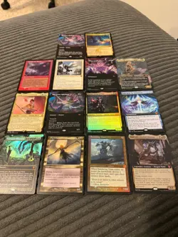 14 card lot mtg all mythic mints cards from most popular sets - Image 1