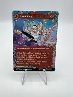 MTG Marvel Spiderman Gwen Stacy Ghost Spider Borderless Non Foil 0209 - Image 1