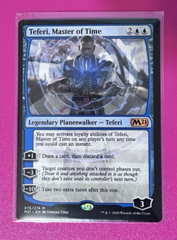 MTG *Teferi, Master of Time* -Core Set 2021 (M21) #75- Near Mint Mythic - - Image 1