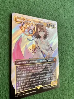 Yuna, Grand Summoner M 0216 Borderless SURGE Foil Commander Final Fantasy MtG - Image 2