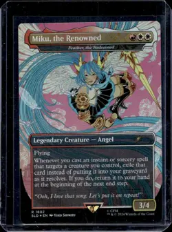 MTG - Miku, the Renowned - Rainbow Foil - Hatsune Miku Secret Lair - Magic - Image 1