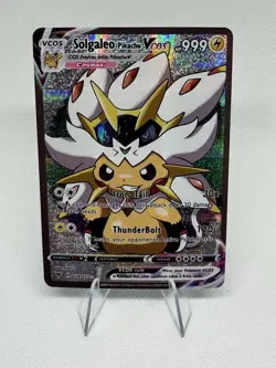 Mint Pokemon Pikachu Cosplay Solgaleo DIY Kawaii Holo Card - Image 1