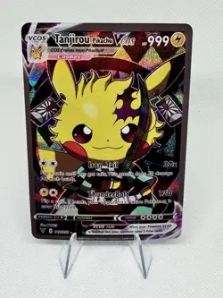 Mint Pokemon Pikachu Cosplay Tanjirou DIY Kawaii Holo Card - Image 1